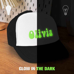 Custom Puff Print Trucker Hat – Personalized Glow-in-the-Dark Foam Cap - Customise Now