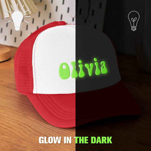 Custom Puff Print Trucker Hat – Personalized Glow-in-the-Dark Foam Cap - Customise Now