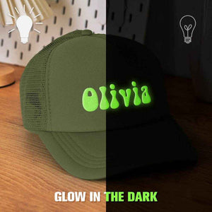 Custom Puff Print Trucker Hat – Personalized Glow-in-the-Dark Foam Cap - Customise Now