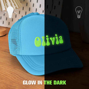 Custom Puff Print Trucker Hat – Personalized Glow-in-the-Dark Foam Cap - Customise Now