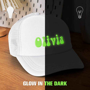 Custom Puff Print Trucker Hat – Personalized Glow-in-the-Dark Foam Cap - Customise Now