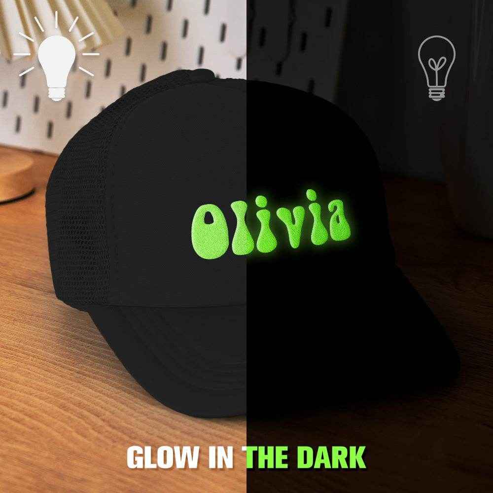 Custom Puff Print Trucker Hat – Personalized Glow-in-the-Dark Foam Cap - Customise Now