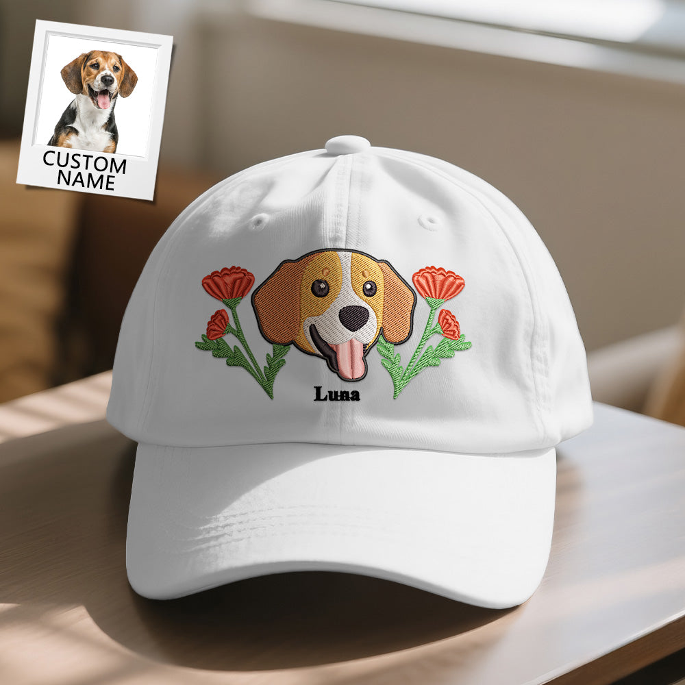 Personalized Pet Name Baseball Cap – Custom Embroidered-Style Print Hat