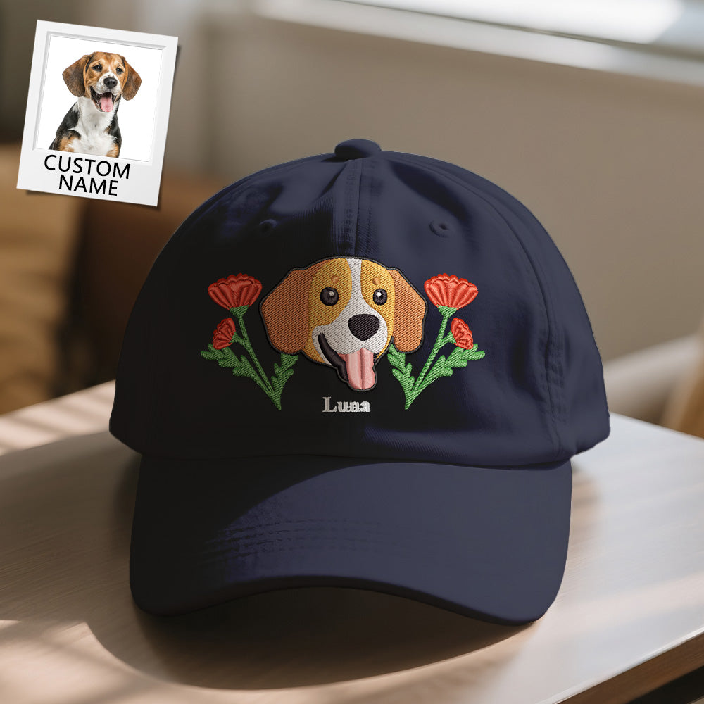 Personalized Pet Name Baseball Cap – Custom Embroidered-Style Print Hat