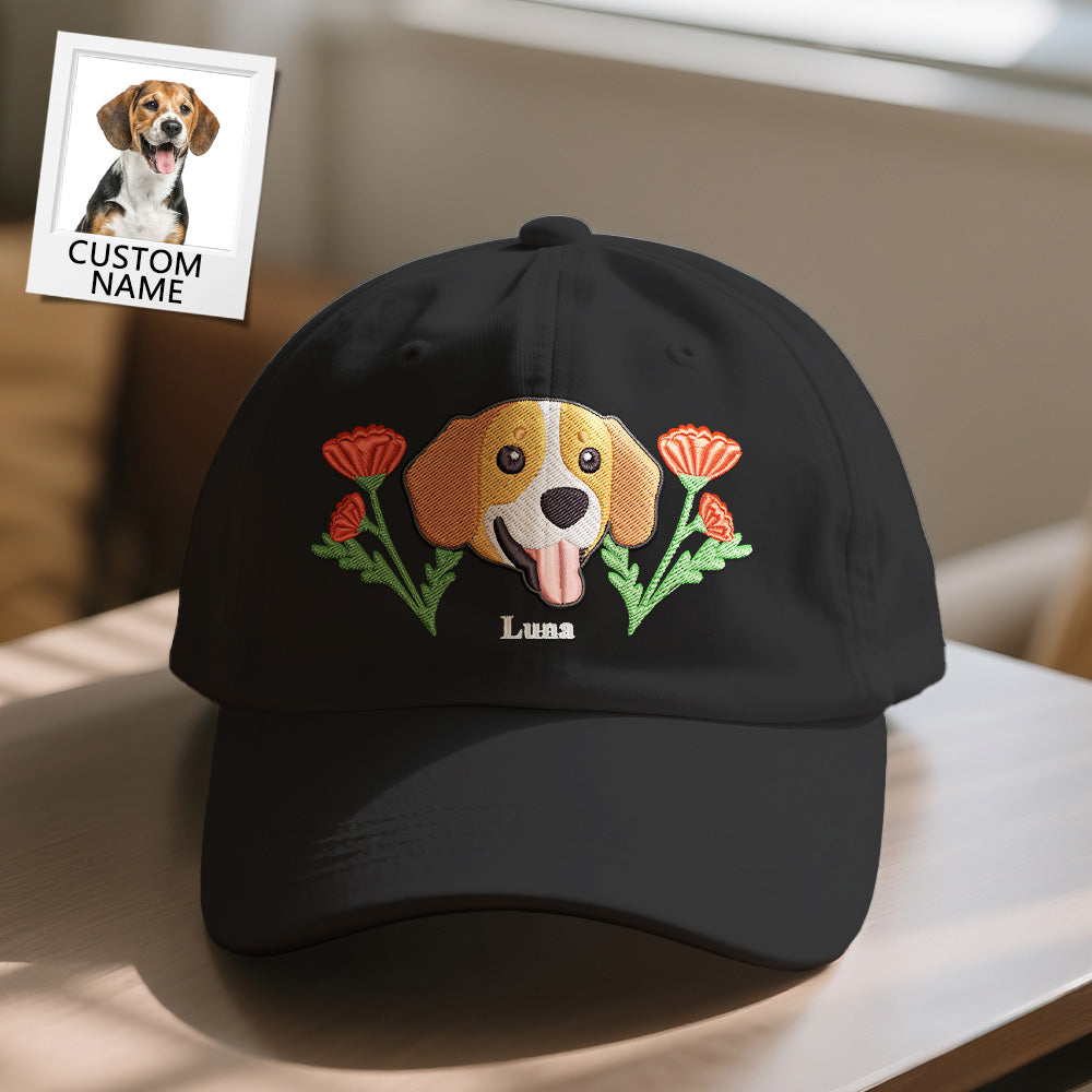 Personalized Pet Name Baseball Cap – Custom Embroidered-Style Print Hat