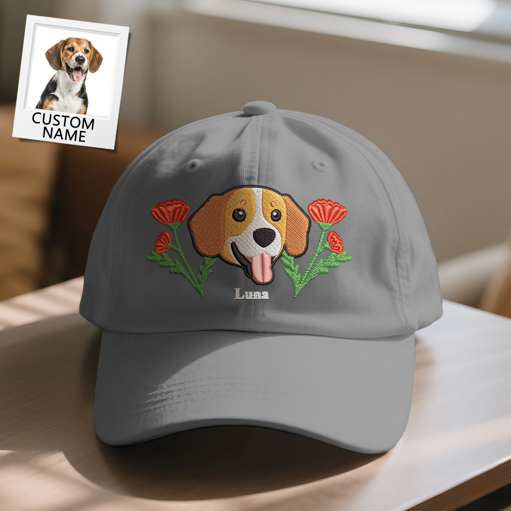 Personalized Pet Name Baseball Cap – Custom Embroidered-Style Print Hat