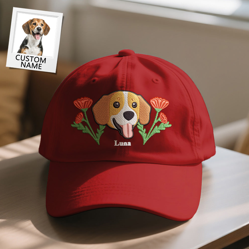 Personalized Pet Name Baseball Cap – Custom Embroidered-Style Print Hat