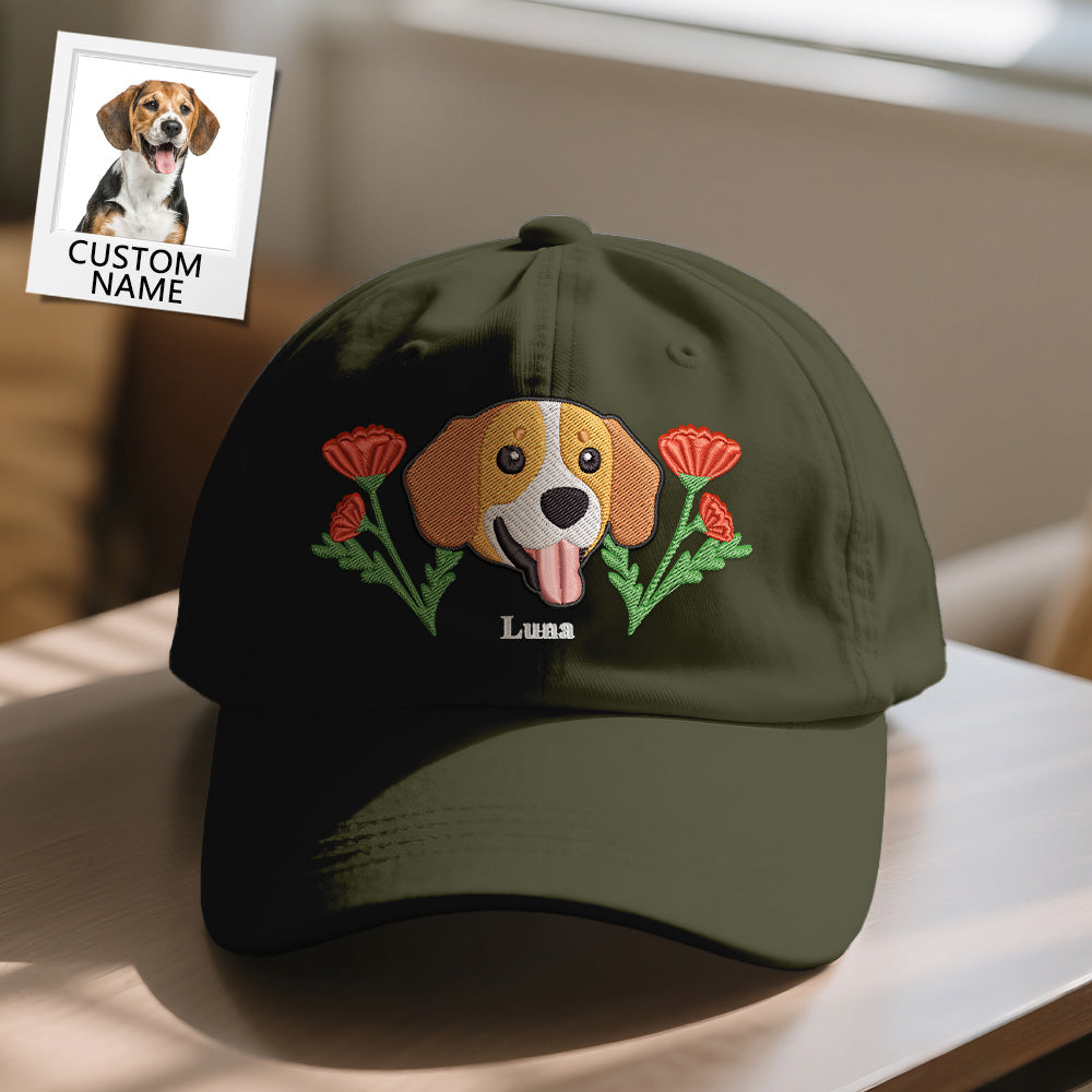 Personalized Pet Name Baseball Cap – Custom Embroidered-Style Print Hat