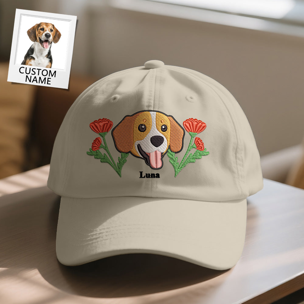 Personalized Pet Name Baseball Cap – Custom Embroidered-Style Print Hat