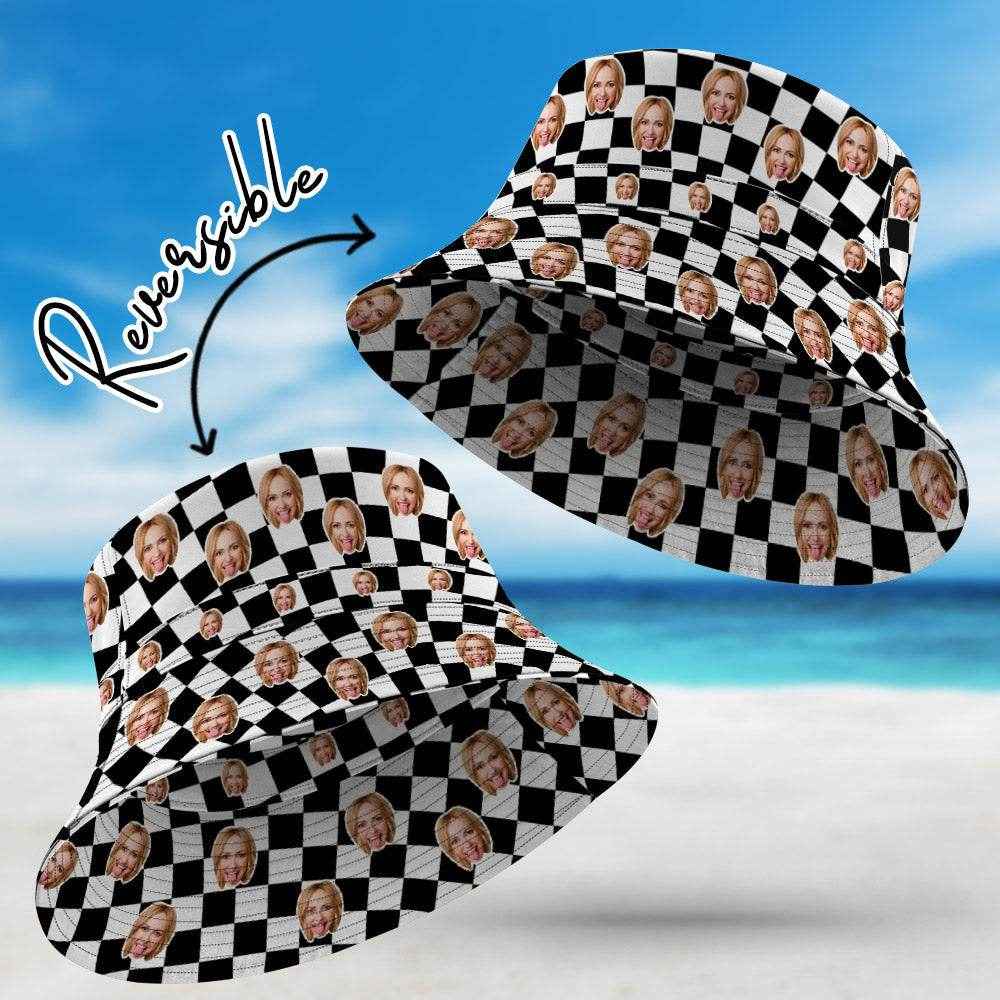 Custom Face Bucket Hat – Reversible Double-Sided Wear with Personalized Photo - Customise Now