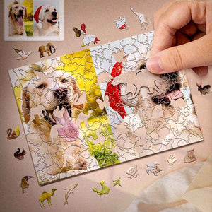 Personalized Wooden Jigsaw Puzzle – Custom Animal Shape Puzzle Gift - Customise Now