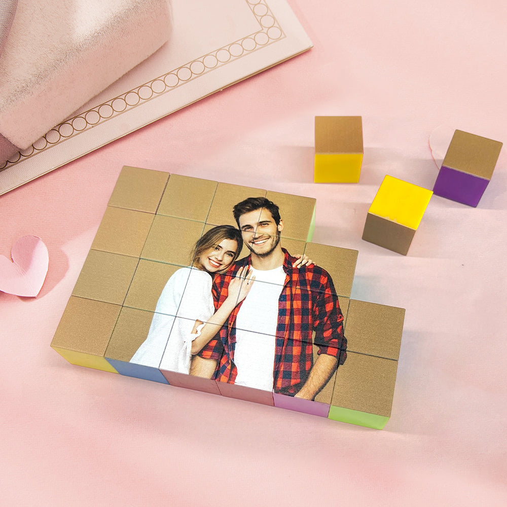Custom Photo Magnetic Building Blocks – Personalized Magnetic Photo Gift