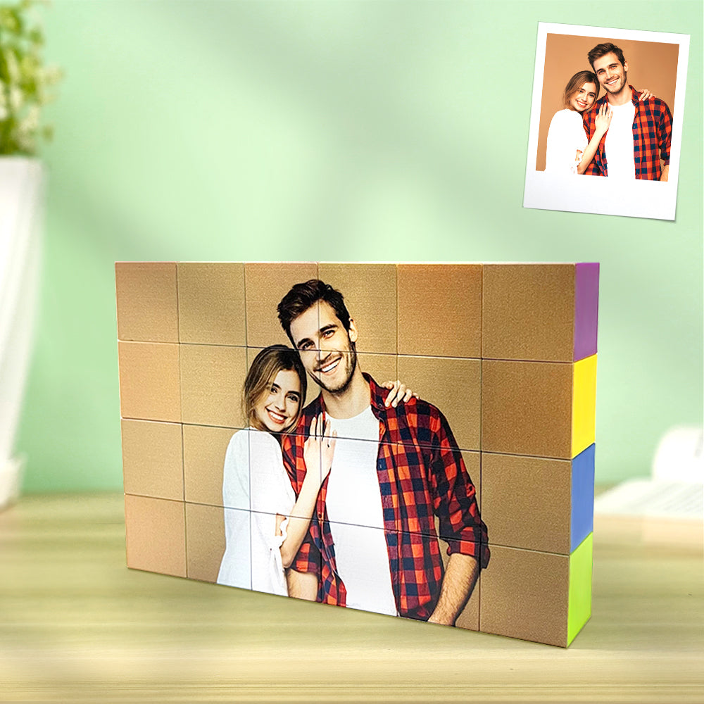 Custom Photo Magnetic Building Blocks – Personalized Magnetic Photo Gift