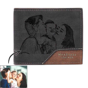 Custom Bronzing Photo Wallet – Stylish & Personalized Gift for Dad - Customise Now