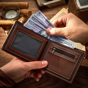 Custom Bronzing Photo Wallet – Stylish & Personalized Gift for Dad - Customise Now