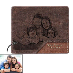 Custom Bronzing Photo Wallet – Stylish & Personalized Gift for Dad - Customise Now