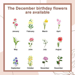 Colorful Birth Flower Purse – Personalized Name Engraved Wallet - Customise Now