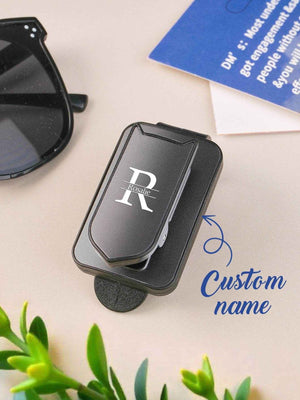 Personalized Name Car Sunglasses Holder – Custom Sun Visor Clip - Customise Now