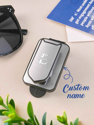 Personalized Name Car Sunglasses Holder – Custom Sun Visor Clip - Customise Now