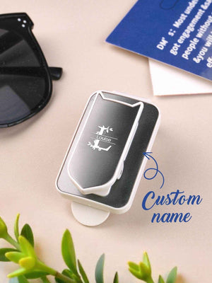 Personalized Name Car Sunglasses Holder – Custom Sun Visor Clip - Customise Now