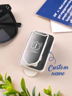 Personalized Name Car Sunglasses Holder – Custom Sun Visor Clip - Customise Now