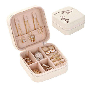 Personalized Birth Flower Jewelry Box – Custom Jewelry Organizer & Storage Gift for Her - Customise Now