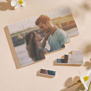 Personalized Horizontal Rectangle Photo Brick – Custom Building Block Gift - Customise Now