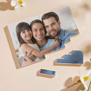 Personalized Horizontal Rectangle Photo Brick – Custom Building Block Gift - Customise Now