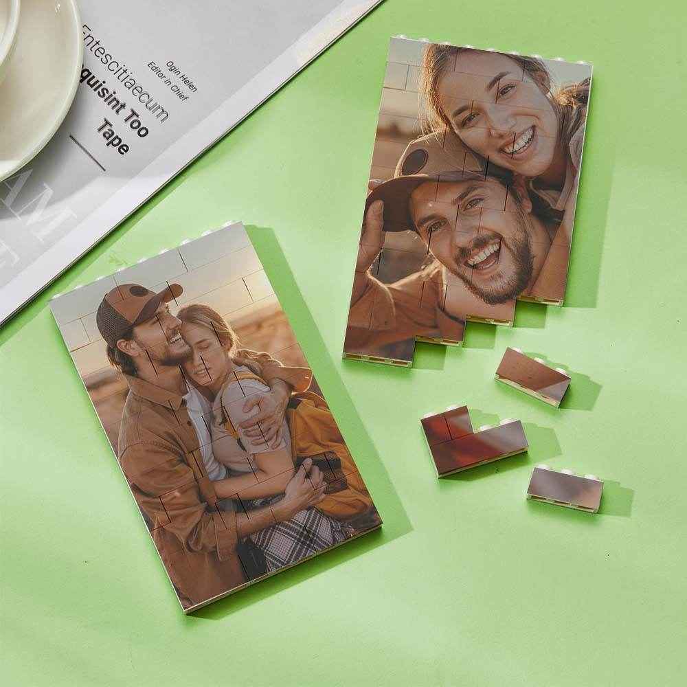 Personalized Vertical Rectangle Photo Brick – Custom Building Block Gift - Customise Now