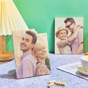 Personalized Vertical Rectangle Photo Brick – Custom Building Block Gift - Customise Now