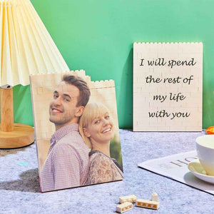 Personalized Vertical Rectangle Photo Brick – Custom Building Block Gift - Customise Now