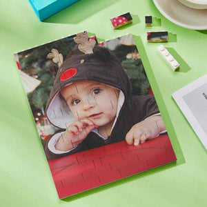 Personalized Vertical Rectangle Photo Brick – Custom Building Block Gift - Customise Now