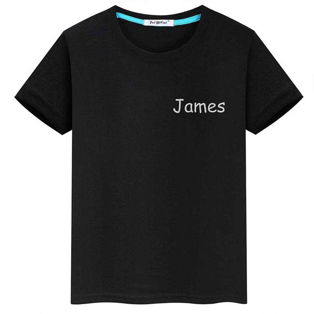 Personalized T-Shirt with Embroidered Name – Custom Gift for Kids - Customise Now