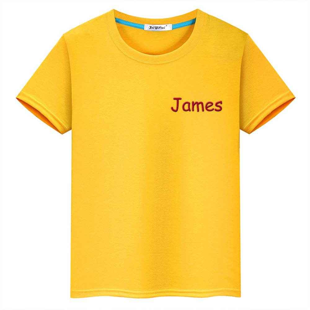 Personalized T-Shirt with Embroidered Name – Custom Gift for Kids - Customise Now