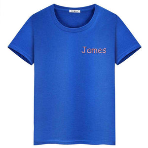 Personalized T-Shirt with Embroidered Name – Custom Gift for Kids - Customise Now