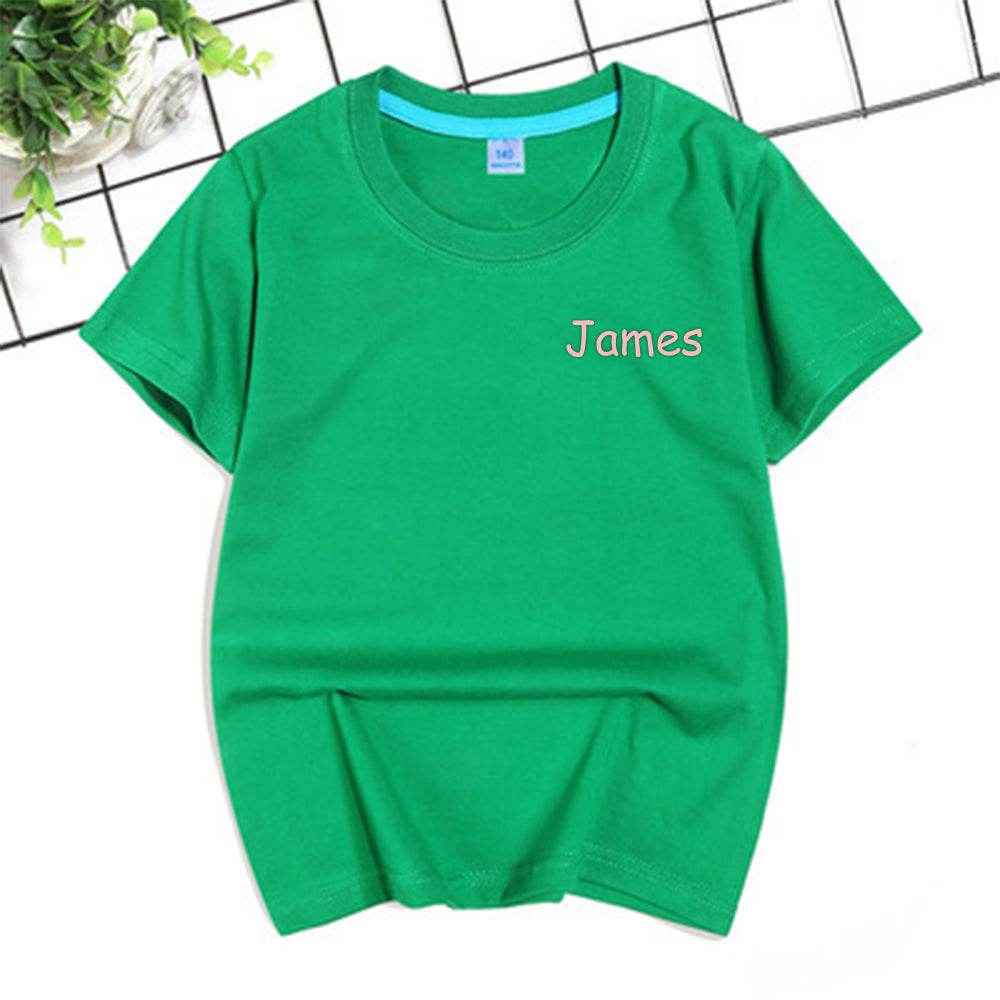 Personalized T-Shirt with Embroidered Name – Custom Gift for Kids - Customise Now
