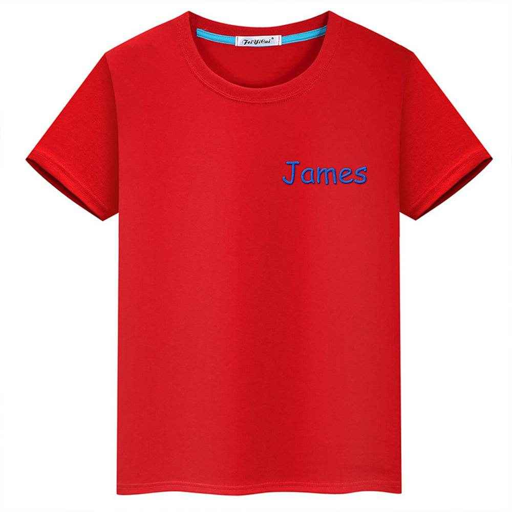 Personalized T-Shirt with Embroidered Name – Custom Gift for Kids - Customise Now