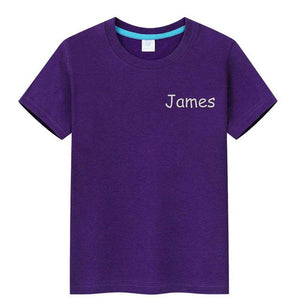 Personalized T-Shirt with Embroidered Name – Custom Gift for Kids - Customise Now