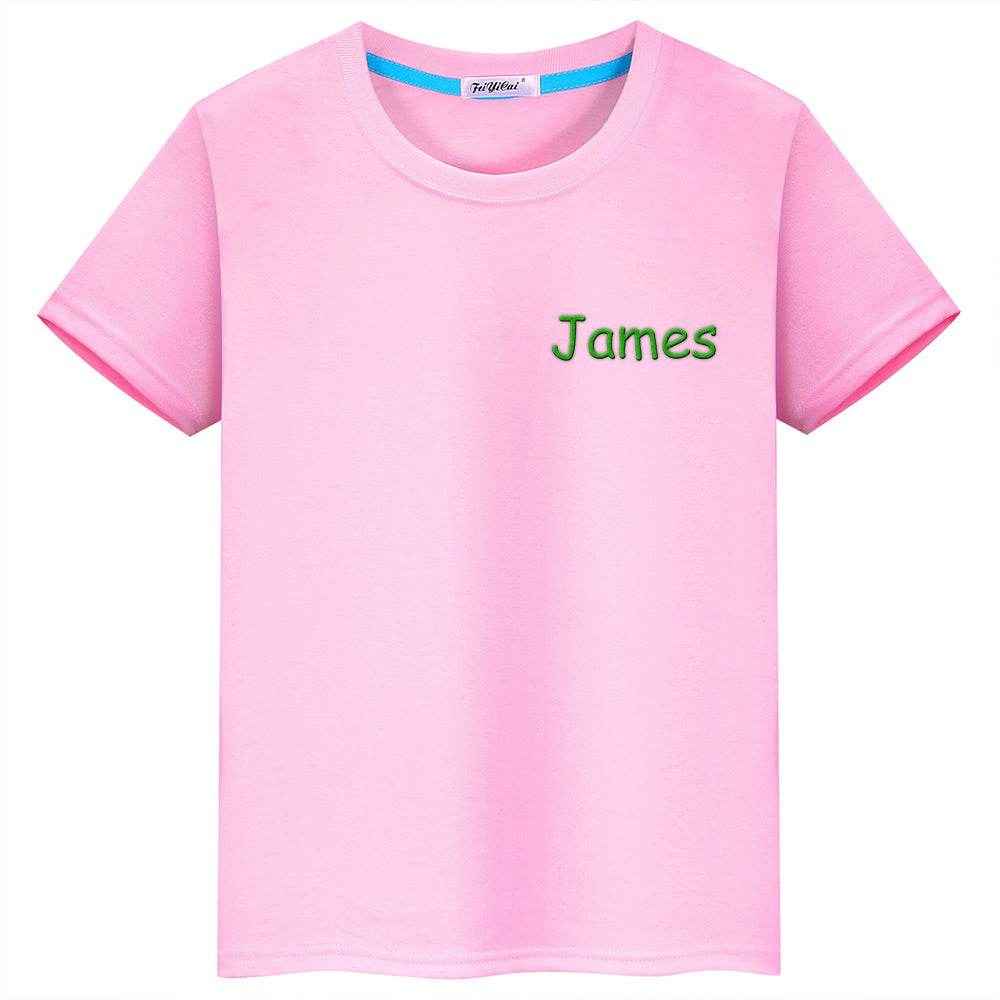 Personalized T-Shirt with Embroidered Name – Custom Gift for Kids - Customise Now