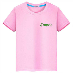 Personalized T-Shirt with Embroidered Name – Custom Gift for Kids - Customise Now