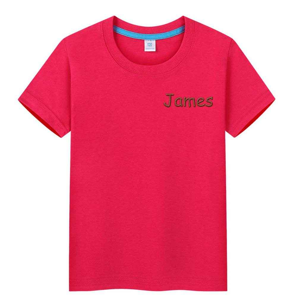 Personalized T-Shirt with Embroidered Name – Custom Gift for Kids - Customise Now