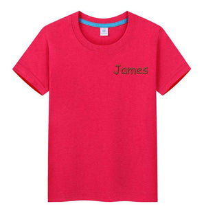 Personalized T-Shirt with Embroidered Name – Custom Gift for Kids - Customise Now