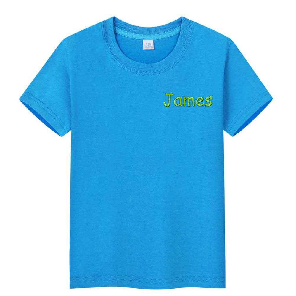 Personalized T-Shirt with Embroidered Name – Custom Gift for Kids - Customise Now
