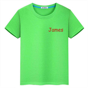 Personalized T-Shirt with Embroidered Name – Custom Gift for Kids - Customise Now