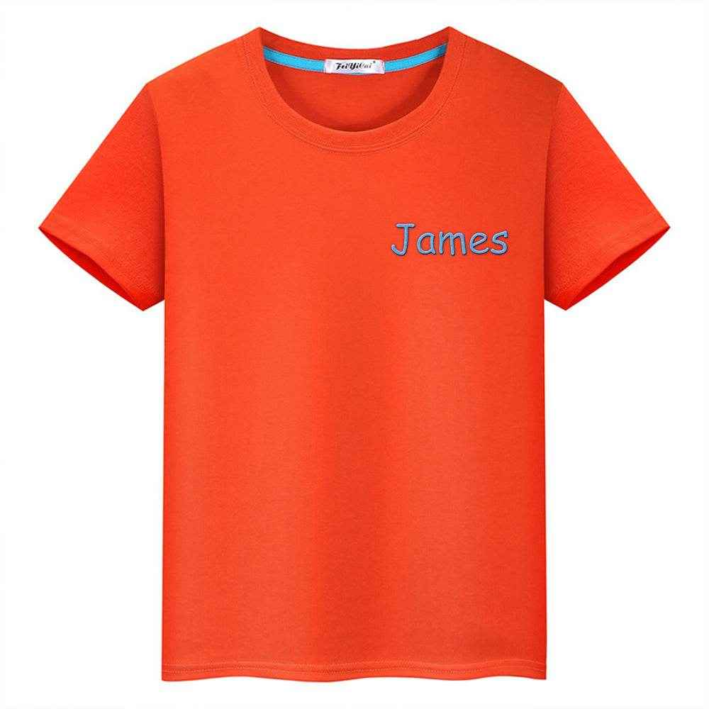 Personalized T-Shirt with Embroidered Name – Custom Gift for Kids - Customise Now