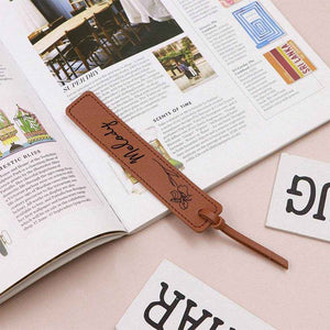 Custom Name Bookmark with Birth Month Flower – Personalized Floral Gift for Book Lovers - Customise Now
