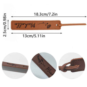 Custom Name Bookmark with Birth Month Flower – Personalized Floral Gift for Book Lovers - Customise Now