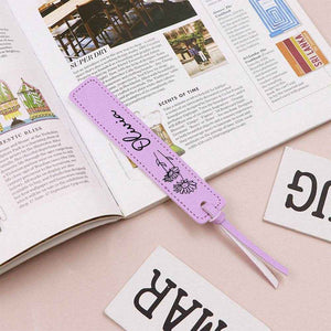 Custom Name Bookmark with Birth Month Flower – Personalized Floral Gift for Book Lovers - Customise Now