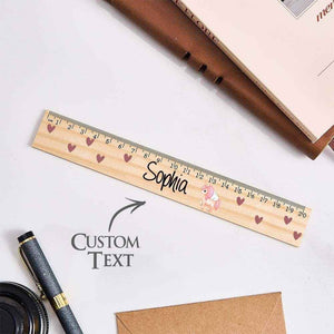 Personalized Wooden Name Ruler – Custom School Enrollment & Back-to-School Gift - Customise Now