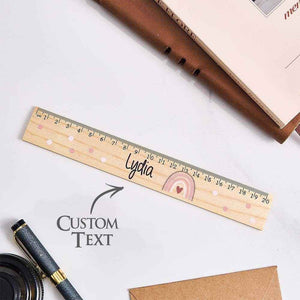 Personalized Wooden Name Ruler – Custom School Enrollment & Back-to-School Gift - Customise Now